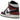 Air Jordan 1 Mid Wear-Away Chicago baskets en vue latérale avec un design en cuir usé rouge et noir, semelle intermédiaire blanche et semelle extérieure rouge