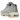 Baskets Nike Air Max 95 Grey Fog Pink Foam vue latérale avec superpositions grises, détails rose vif et unité Air visible sur la semelle