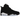 Jordan 6 Retro Chrome baskets vue latérale avec empeigne en nubuck noir, détails gris métallisés au niveau du laçage et semelle translucide