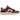 Nike SB Dunk Low Skate Like a Girl baskets vue latérale en daim bordeaux avec superpositions blanc cassé, swoosh rouge et semelle en gomme