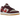 Nike SB Dunk Low Skate Like a Girl baskets vue latérale avec empeigne en daim bordeaux, swoosh blanc cassé et semelle en gomme