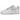 Nike Air Force 1 Low SP Slam Jam White baskets vue sous angle avec tige en cuir blanc, boîte à orteils perforée et semelle en caoutchouc