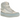 Nike Blazer Phantom Mid Goddess Of Victory baskets, vue latérale avec cuir blanc, semelle intermédiaire crème et détails dorés au talon.