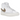 Nike Blazer Phantom Mid White Khaki baskets de profil avec une empeigne blanche, un swoosh kaki et des lacets