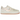 Nike Air Force 1 Low Shadow Coconut Milk Crimson Tint baskets vue angulaire avec tige en cuir crème, swoosh superposé et semelle épaisse.
