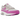 Nike Air Max 1 Fuchsia Dream baskets en profil latérale angulaire avec base grise, mudguard rose fuchsia, swoosh et unité Air visible.