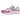 Nike Air Max 1 Fuchsia Dream baskets en vue latérale avec base blanche, détails roses et unité Air visible dans la semelle en gomme