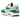 Nike Air Max 1 87 Malachite baskets vue latérale avec panneaux blancs et gris, détails vert malachite et unité Air visible dans la semelle