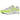 Nike Air Max 1 87 Volt Suede baskets en vue latérale avec empeigne en mesh blanc, empiècements en daim gris et un Swoosh néon éclatant