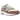 Nike Air Max 1 Smokey Mauve baskets vue latérale. Montrant une combinaison de panneaux en cuir et textile mauve, semelle intermédiaire blanc cassé et Air.