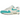 Nike Air Max 1 Dusty Cactus baskets vue angulaire avec tige blanche, panneaux en daim gris et détails Swoosh vert Dusty Cactus bien visibles