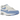 Nike Air Max 1 Royal Pulse baskets vue latérale avec empeigne bleu clair, semelle intermédiaire blanche, unité Air visible et semelle en gomme