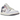 Air Jordan 1 Low Pastel Purple baskets vue latérale avec empeigne en cuir blanc, empiècements lilas pastel, swoosh lilas et semelle blanche