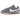 Nike Cortez Textile Cement Grey Gum Sail baskets vue latérale avec empeigne en textile gris, swoosh blanc et semelle gomme classique