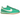 Baskets Nike Cortez TXT Stadium Green vue sous un angle classique avec tige en textile vert, détails en cuir blanc et semelle intermédiaire rayée.