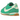 Baskets Nike Cortez TXT Stadium Green vue latérale classique avec empeigne en textile vert, logo swoosh blanc et semelle extérieure en gomme