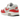 Nike Air Max 1 86 Big Bubble Sport Red baskets en vue latérale avec son garde-boue rouge emblématique, empiècements en mesh et unité Air visible.