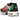 Nike Air Max Plus Rainbow baskets vue angulaire avec empeigne noire, cage en TPU dégradé et unités Air visibles dans la semelle