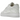 Nike Air Force 1 Low SP Billie Eilish Triple White baskets en vue latérale avec coutures visibles, motif matelassé et empeigne en daim blanc