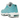 Nike Air Max 95 University Blue baskets vue latérale mettant en avant le design ondulé emblématique, les tons bleu clair et la semelle Air visible.