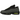 Nike Air Max 95 Grey Black Volt baskets vue en angle dynamique, présentant des couches grises et noires superposées avec des détails jaune fluo aux œillets.
