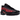 Nike Air Max Plus Bred Reflective baskets en vue inclinée avec tige en mesh noir, détails réfléchissants, dégradé rouge et semelle