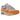 Nike Air Max 1 Master Magma Orange baskets en vue latérale avec des details oranges et noirs, semelle blanche et unite Air.