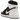 Air Jordan 1 Retro High OG Black White baskets vue latérale avec construction classique en cuir noir et blanc, lacets et semelle intermédiaire blanche