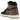 Air Jordan 1 Retro High OG Palomino baskets vue latérale avec empeigne en cuir noir, empiècements en daim marron et semelle intermédiaire blanche