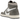 Air Jordan 1 Retro High OG Washed Black baskets vue latérale avec daim noir délavé, détails en cuir blanc et empiècements gris au talon.
