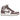 Air Jordan 1 Retro High OG Mauve baskets vue latérale avec panneaux en cuir blanc, détails mauve, swoosh noir et semelle intermédiaire blanche
