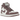 Air Jordan 1 Retro High OG Mauve baskets vue latérale avec base en cuir blanc, empiècements en cuir mauve, lacets assortis et semelle en caoutchouc