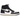 Air Jordan 1 Retro High OG Midnight Navy baskets profil latéral avec cuir blanc, superpositions bleu nuit et semelle intercalaire blanche classique