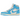 Baskets Air Jordan 1 Retro High OG UNC Reimagined vue latérale, présentant le coloris bleu clair et blanc emblématique et une tige en cuir.