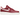 Nike Air Force 1 Low 07 Premium History Of Logos Team Red baskets vue latérale avec empeigne en cuir rouge foncé et logo Swoosh blanc sur la semelle