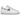 Nike Air Force 1 Low Color of the Month Silver baskets, vue latérale avec Swoosh argenté, empeigne en cuir blanc et semelle en gomme