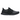 adidas Ultra Boost Leather Black baskets de profil avec une tige en cuir noir, les trois bandes emblématiques et une semelle