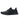 adidas Ultra Boost Leather Black baskets en vue laterale avec une tige en cuir noir, des lacets assortis et une semelle blanche