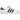 Adidas Superstar White Black baskets en vue latérale mettant en avant les bandes en cuir noir, l'empeigne en cuir blanc et le bout coquine