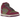 Nike Dunk High Dynamic Berry baskets vue latérale avec empeigne rose clair, détails en cuir violet foncé, semelle intermédiaire blanche.