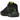 Nike LeBron Witness 8 Black Volt baskets vue inclinée avec empeigne noire, détails volt et unité Air Max visible dans la semelle intermédiaire.