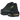 Nike Air Max 95 Corteiz Honey Black baskets vue de profil avec empeigne en cuir noir, détails jaunes et amorti Air visible dans la semelle noire assortie