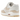 Nike Air Max 1 Sanddrift baskets vue latérale avec empeigne en cuir beige, semelle intermédiaire blanche et unité Air apparente au talon.