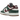 Nike Dunk Low Gorge Green baskets vue latérale avec base en cuir blanc, empiècements vert foncé, swoosh vert assorti et semelle gomme