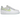 Nike Air Force 1 Low Shadow White Lemon Twist baskets vue en angle avec une tige en cuir blanc et des détails Swoosh jaune néon.