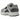 Nike Zoom Vomero 5 Cobblestone Flat Pewter baskets vue latérale avec tons gris, détails en mesh, lacets et semelle intermédiaire amortissante