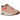 Nike Air Max 1 Corduroy Coral Stardust baskets en vue latérale présentant une empeigne en velours côtelé rose, semelle blanche et unité Air
