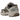 Nike Zoom Vomero 5 College Grey Cave Stone baskets en vue inclinée avec empeigne en mesh gris, détails superposés et semelle extérieure robuste
