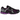 Baskets Nike Zoom Vomero 5 Black Vivid Purple vue angulaire avec tige en mesh noir, détails violets et semelle texturée.