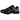 Nike Zoom Vomero 5 Black Vivid Purple baskets en vue latérale avec des détails violets, une empeigne en mesh noir et design superposé